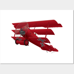 DR-1 Red Baron Triplane WWI Warbird Posters and Art